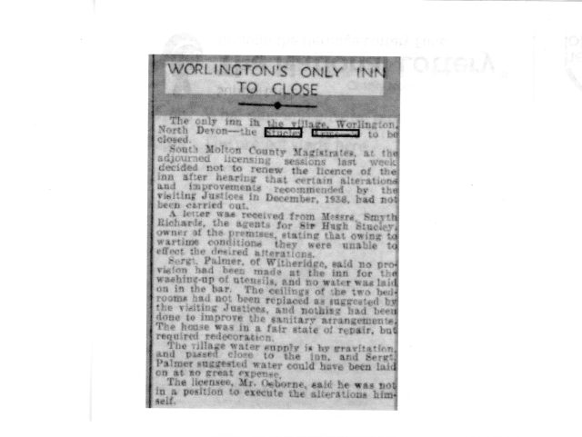 Worlington Stucley Arms Closure 1940.jpg