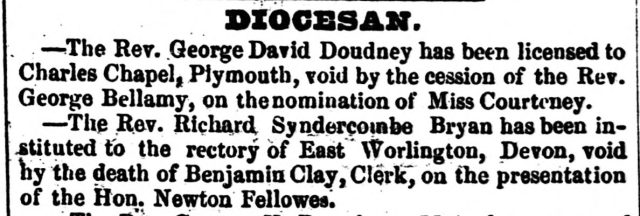 Royal_Cornwall_Gazette_23_January_1852_Rev Bryan institutes by Newton Fellows.jpg