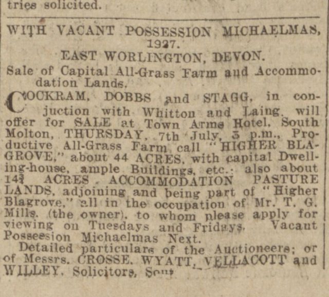 Western_Times_24_June_1927_Sale of Higher Blagrove  All Grass Farm.jpg