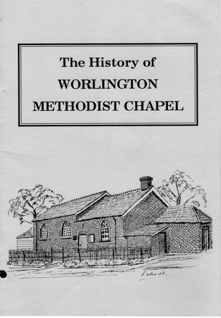 Cover of History of Worlington Methodist Chapel Thornham Written in 1993.jpg