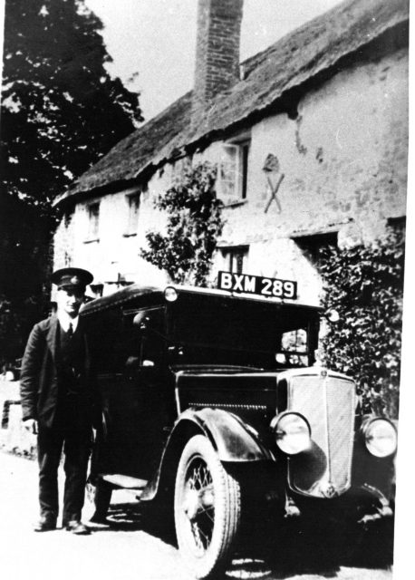 Postman East Worlington 1930s.jpg