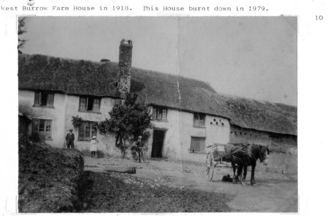 F16 West Burrow Farmhouse 1918. Burnt down 1979.jpg