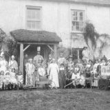 Victory Celebrations WW1 outside E Worlington House