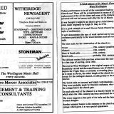 Old Time Music Hall Programme 1993