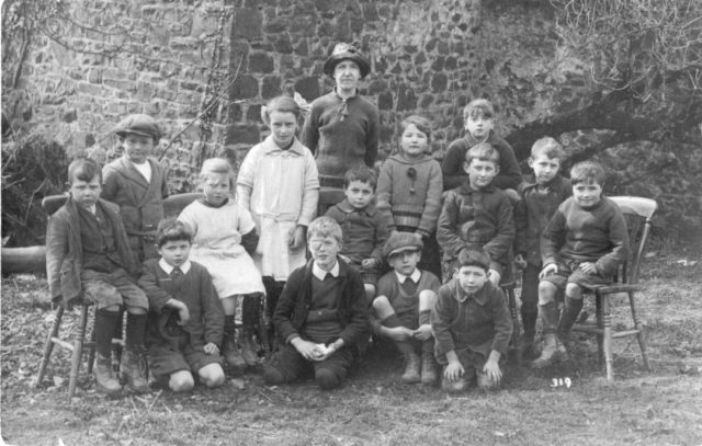 Mrs Bulled with Junior Class  East Worlington School 