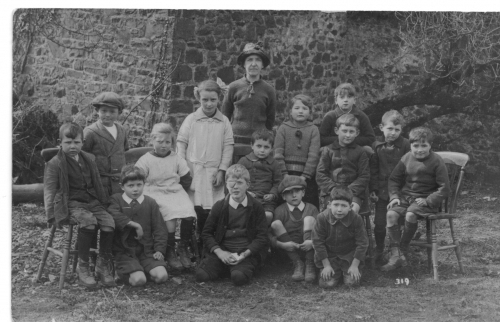 EW School Pupils and teacher c1920