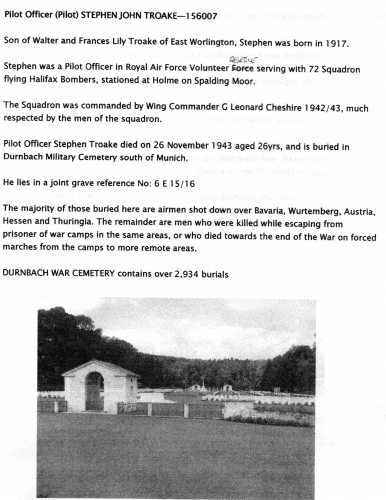 SJ Troake Burial Location