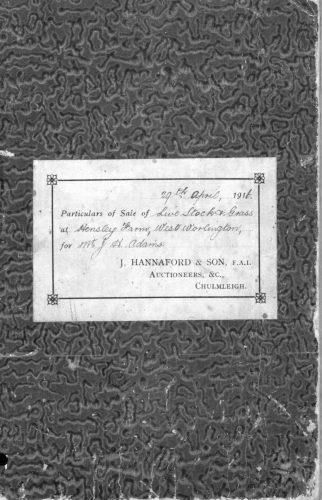 FA31-Book-Sale-of-Livestock-and-Grass-at-Hensley-Farm-East-Worlington-1916