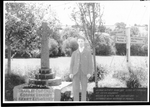 WW12a-George-Boundy-superimposed-on-picture-of-War-Memorial